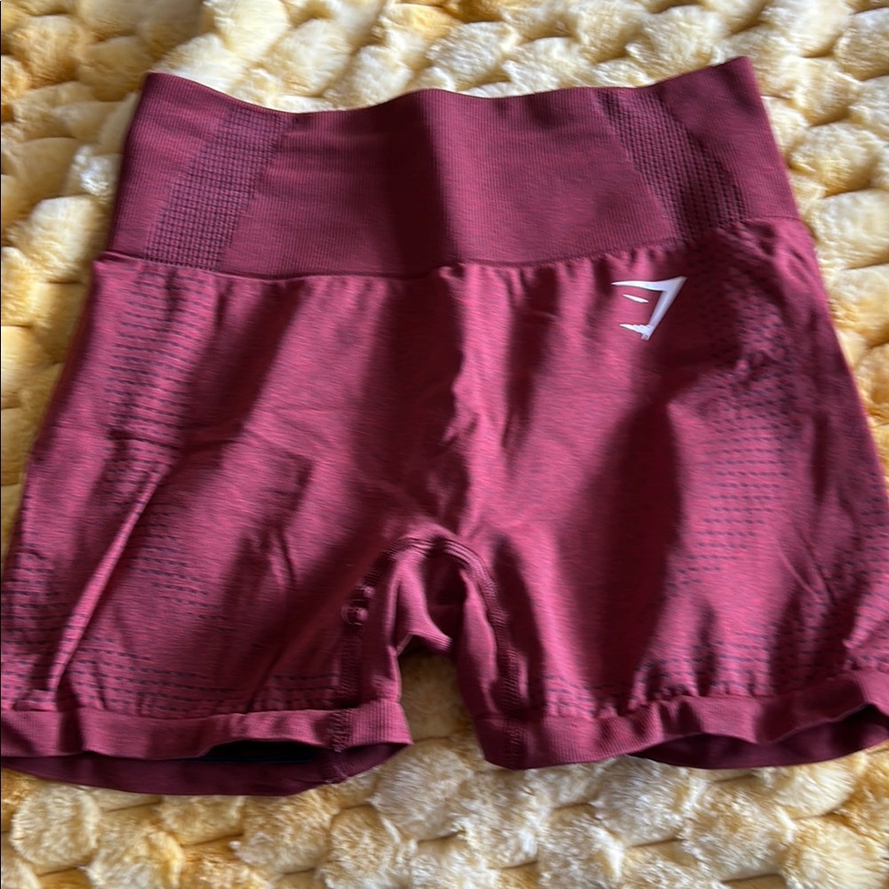 Gymshark Women's Burgundy Gym Shorts